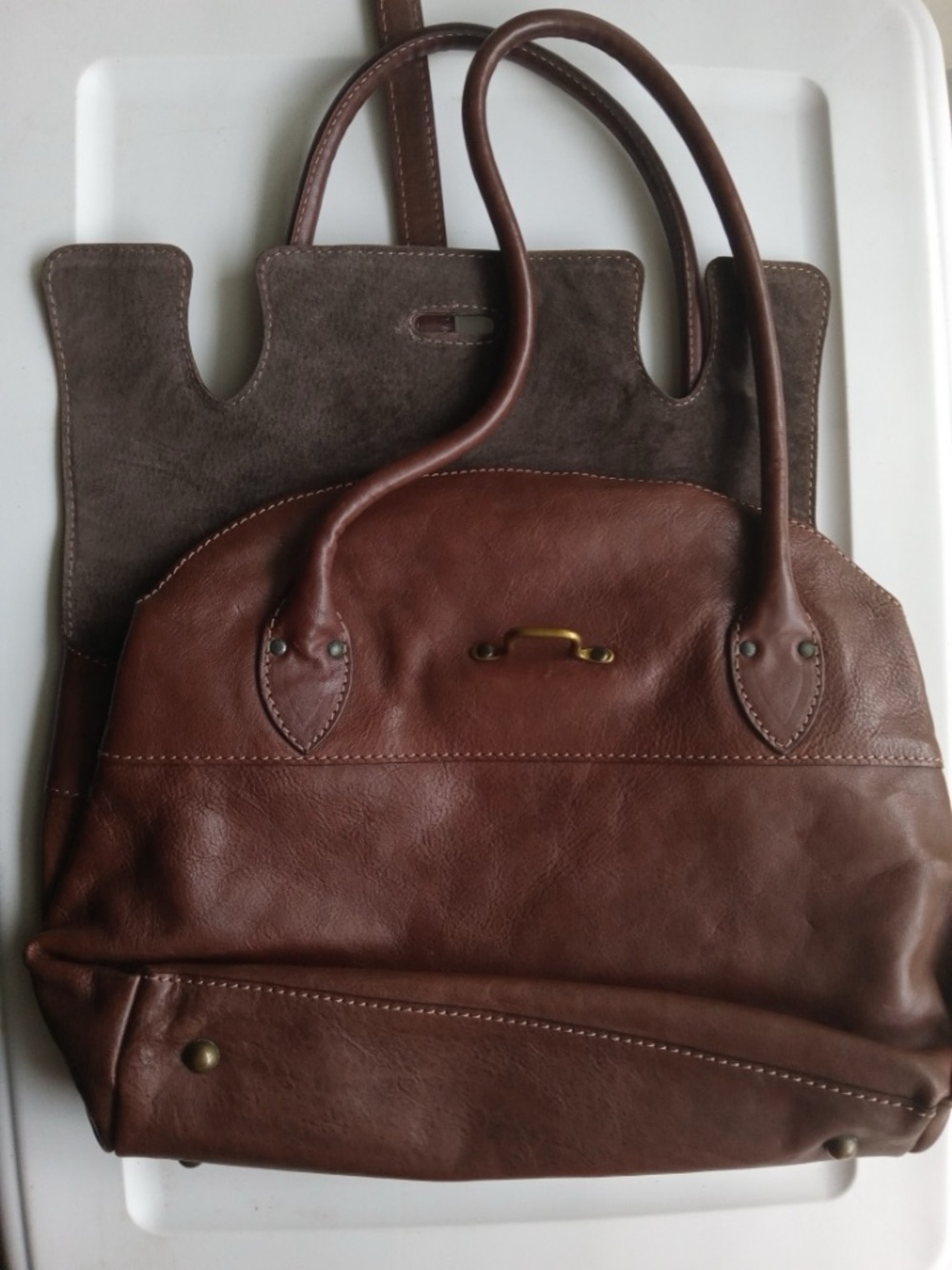 Luxury cereve deer leather handbag